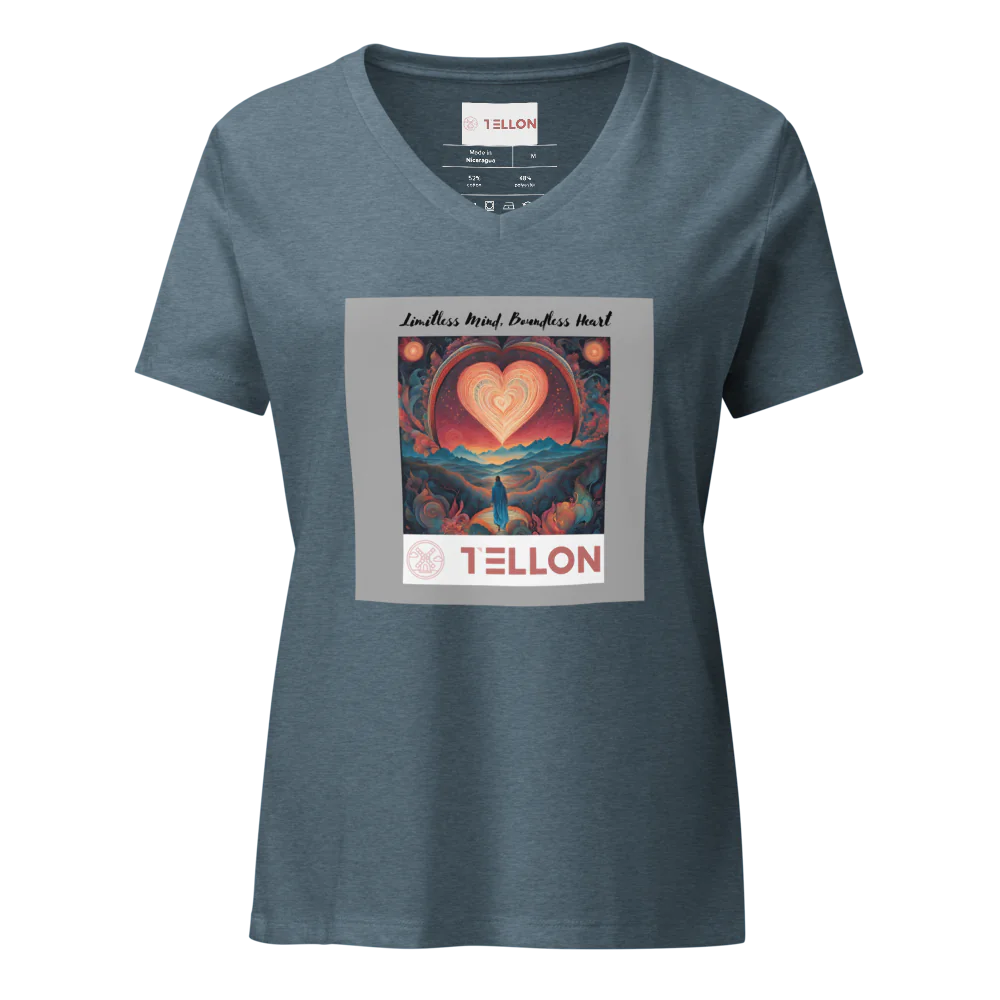 Tellon V-Neck T-Shirt | Limitless Mind, Boundless Heart