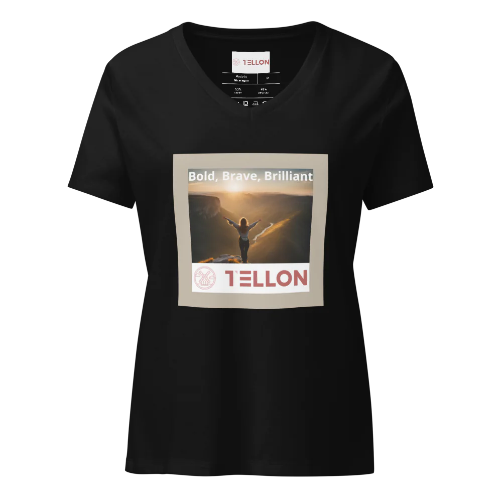 Tellon V-Neck T-Shirt | Bold, Brave, Brilliant
