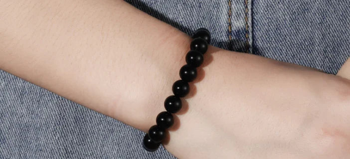 Armband aus schwarzem Onyx