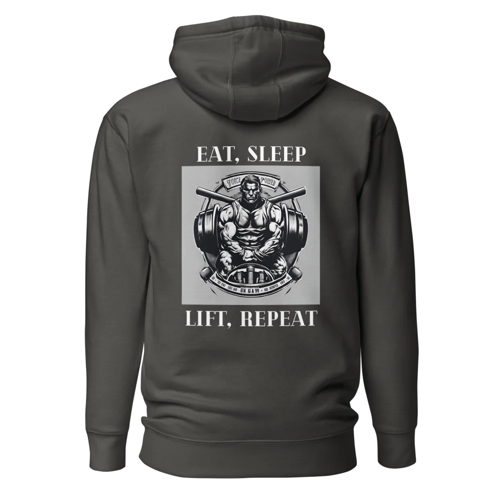 Tellon Unisex Premium Hoodie | Eat Sleep Lift Repeat