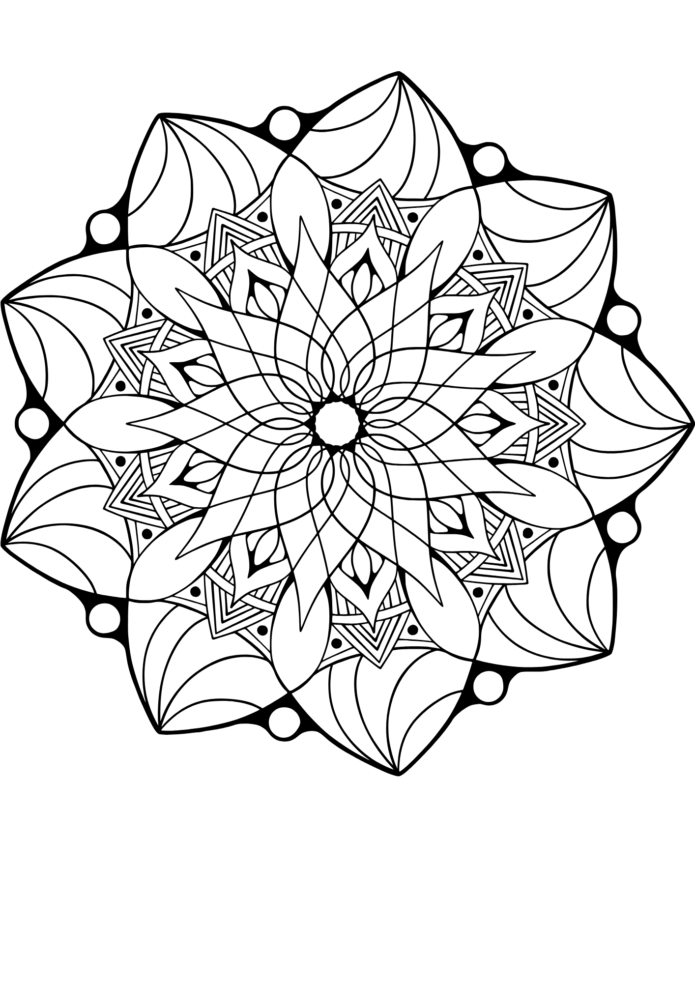 Mandala Coloring Book 1