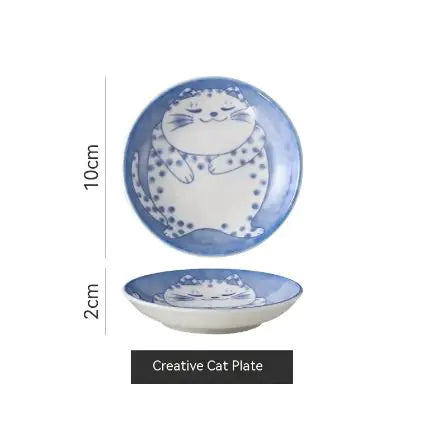 Keramisch katten schoteltje