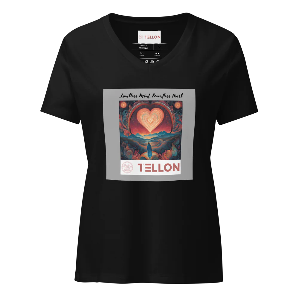 Tellon V-Neck T-Shirt | Limitless Mind, Boundless Heart