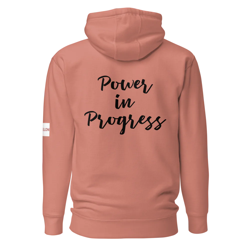 Tellon Unisex Premium Hoodie | Power in Progress text