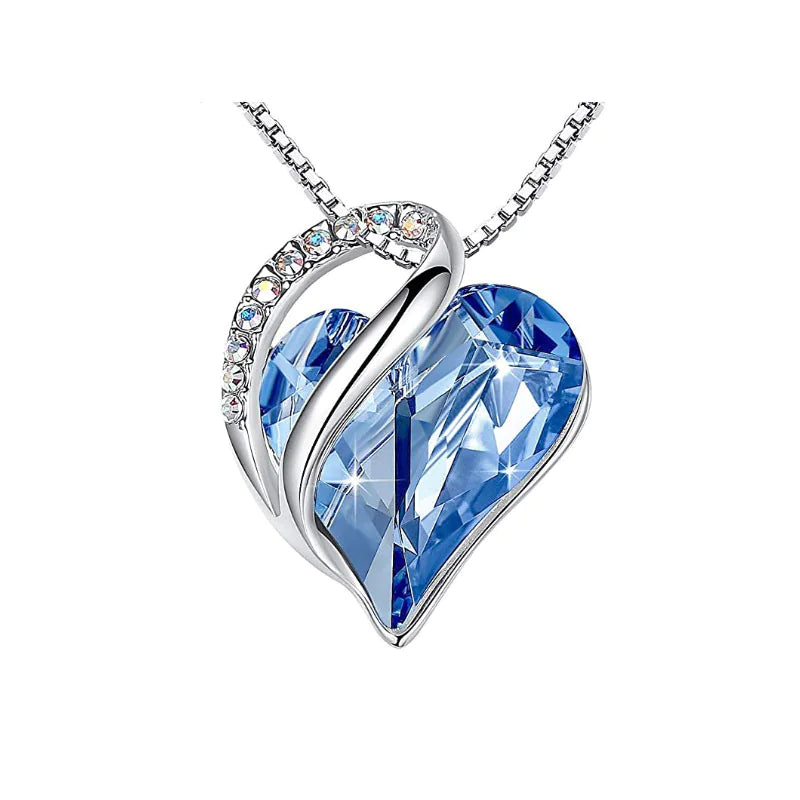 CrystalHeart Heart-Shaped Pendant ketting