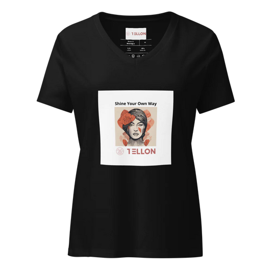 Tellon V-Neck T-Shirt | Shine Your Own Way