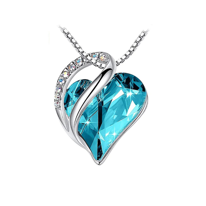 CrystalHeart Heart-Shaped Pendant ketting