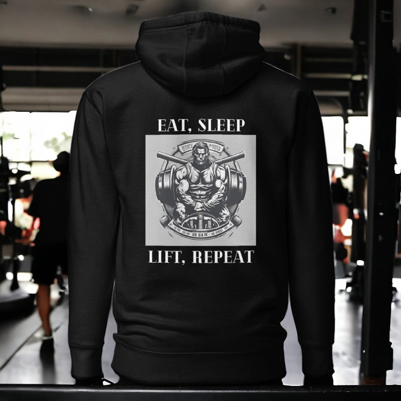 Tellon Unisex Premium Hoodie | Eat Sleep Lift Repeat