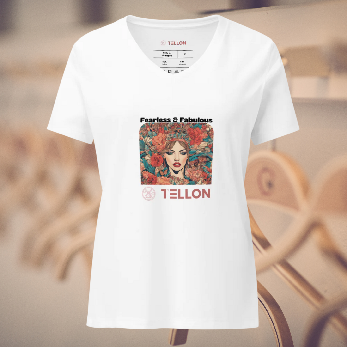 Tellon V-Neck T-Shirt | Fearless & Fabulous