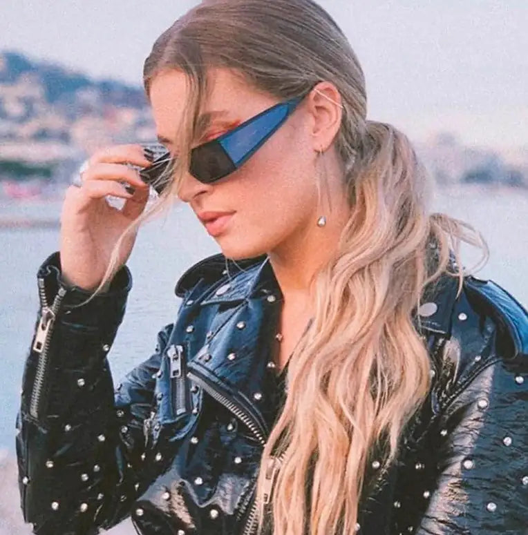 Rechteckige Vintage-Sonnenbrille