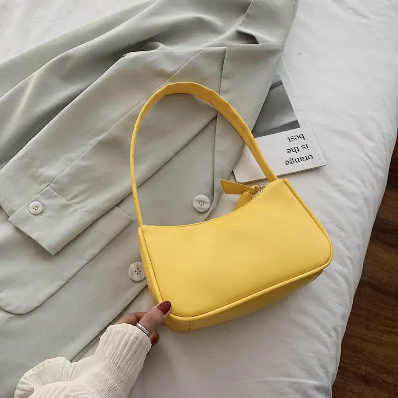 Schoudertas Black Tote Cream Baguette Bag