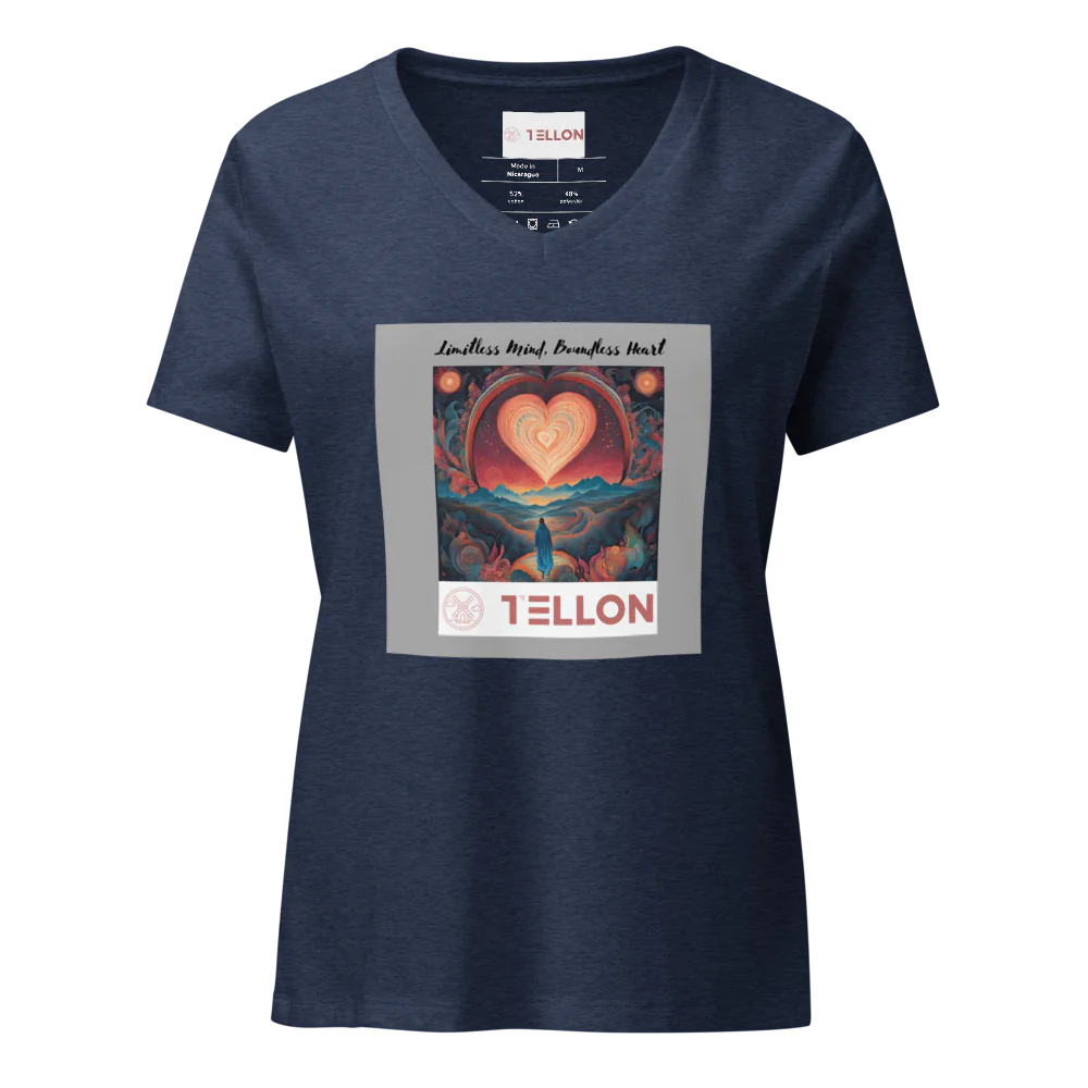 Tellon V-Neck T-Shirt | Limitless Mind, Boundless Heart