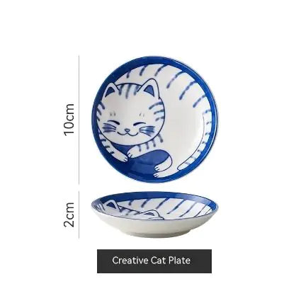 Keramisch katten schoteltje