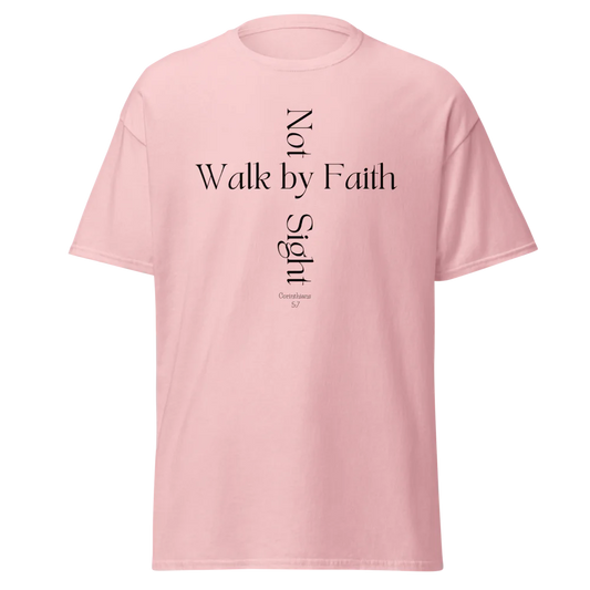 Tellon Unisex Classic Tee | Walk by Faith cross