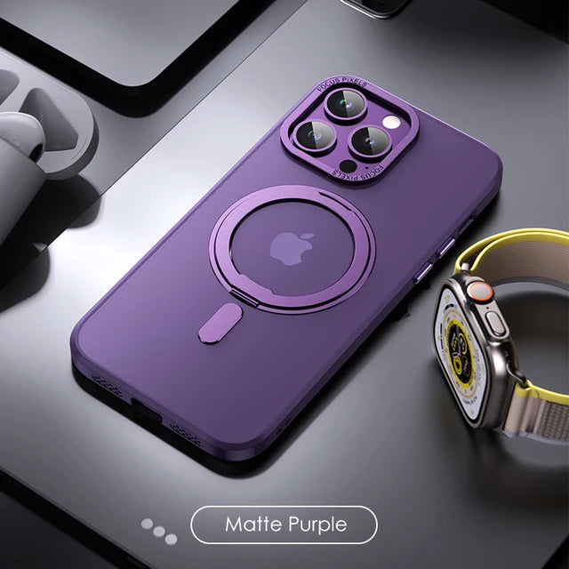 Magnetic Rotation Ring Stand Phone hoesje voor iPhone