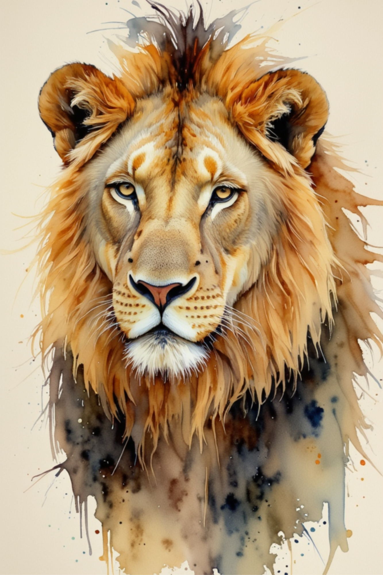 Big 5 in Aquarell