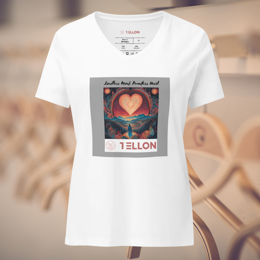 Tellon V-Neck T-Shirt | Limitless Mind, Boundless Heart