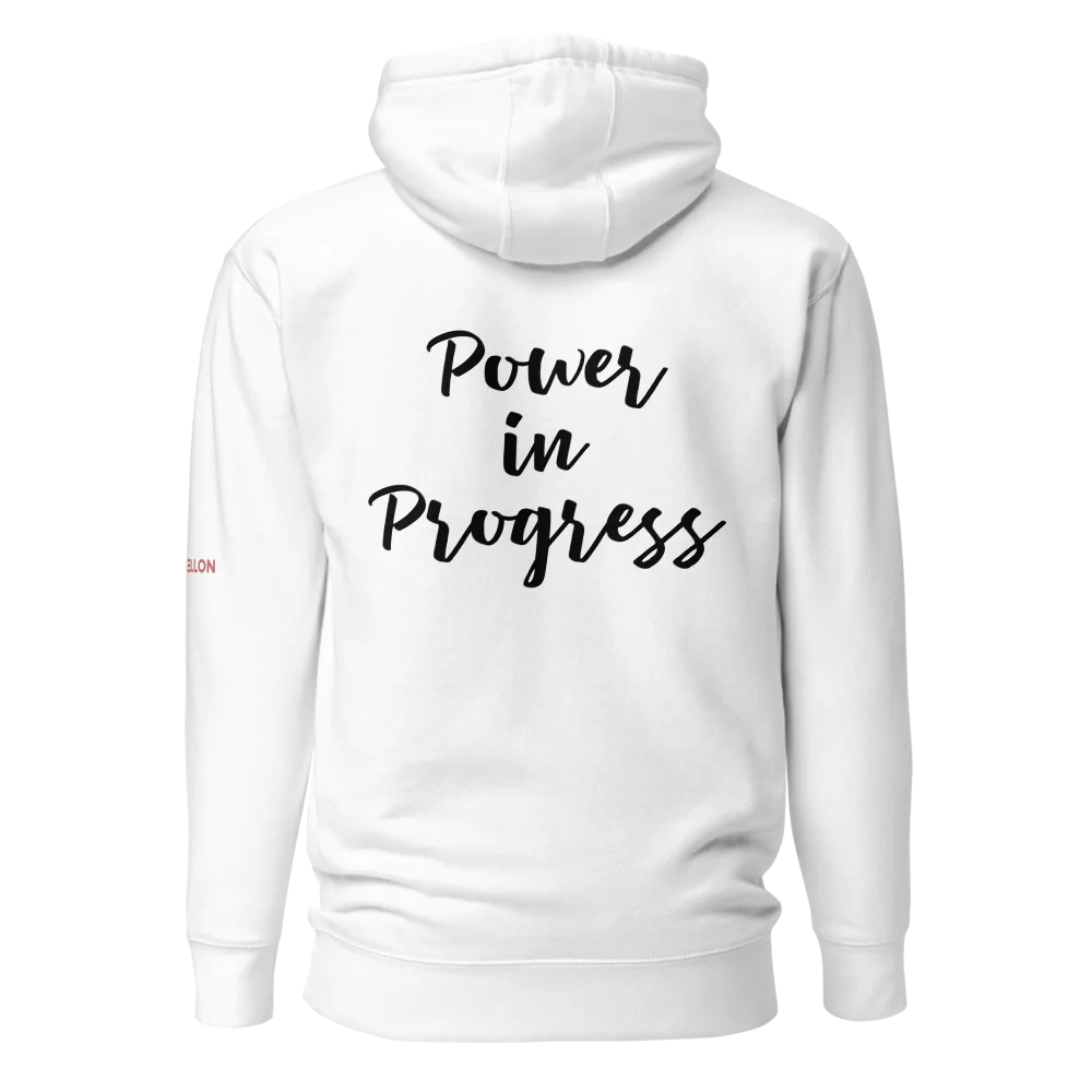 Tellon Unisex Premium Hoodie | Power in Progress text