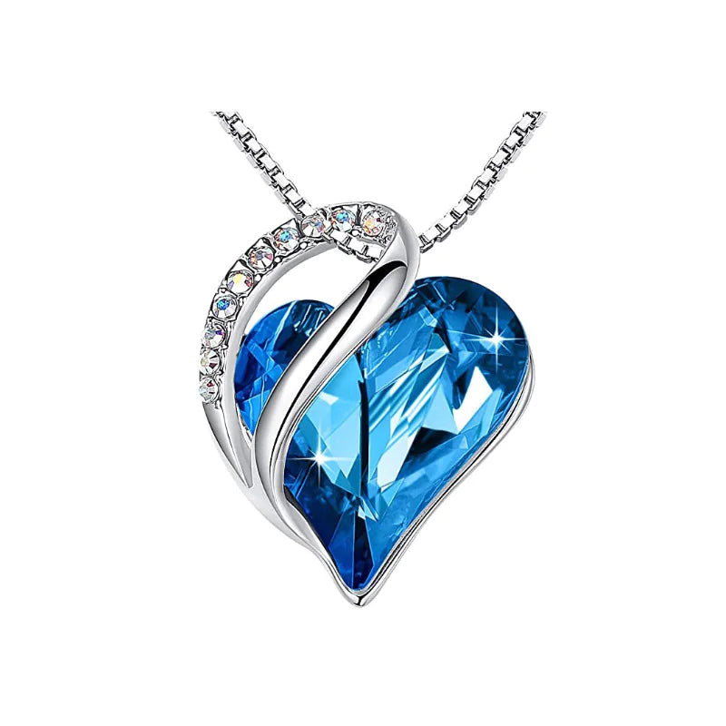 CrystalHeart Heart-Shaped Pendant ketting