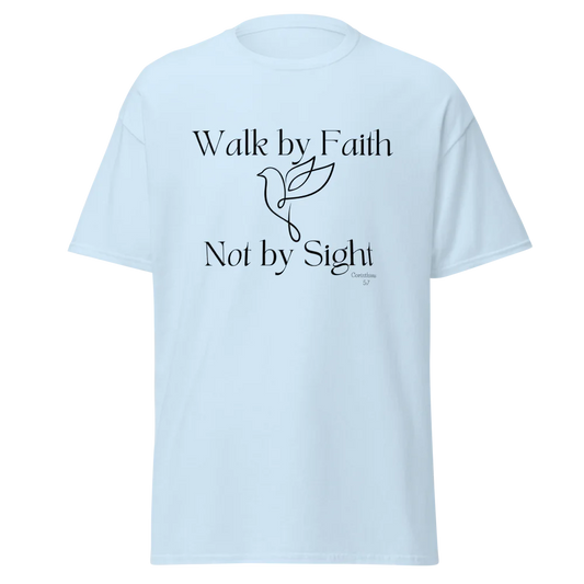 Tellon Unisex Classic Tee | Walk by Faith dove