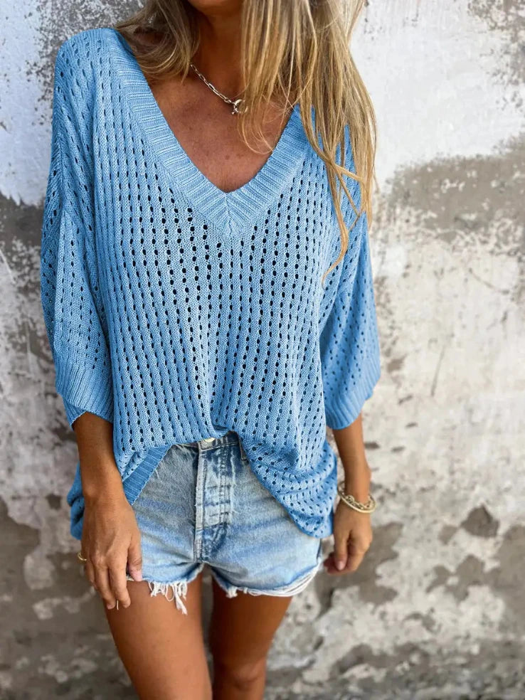 Isabella's Knitted Beach Shirt