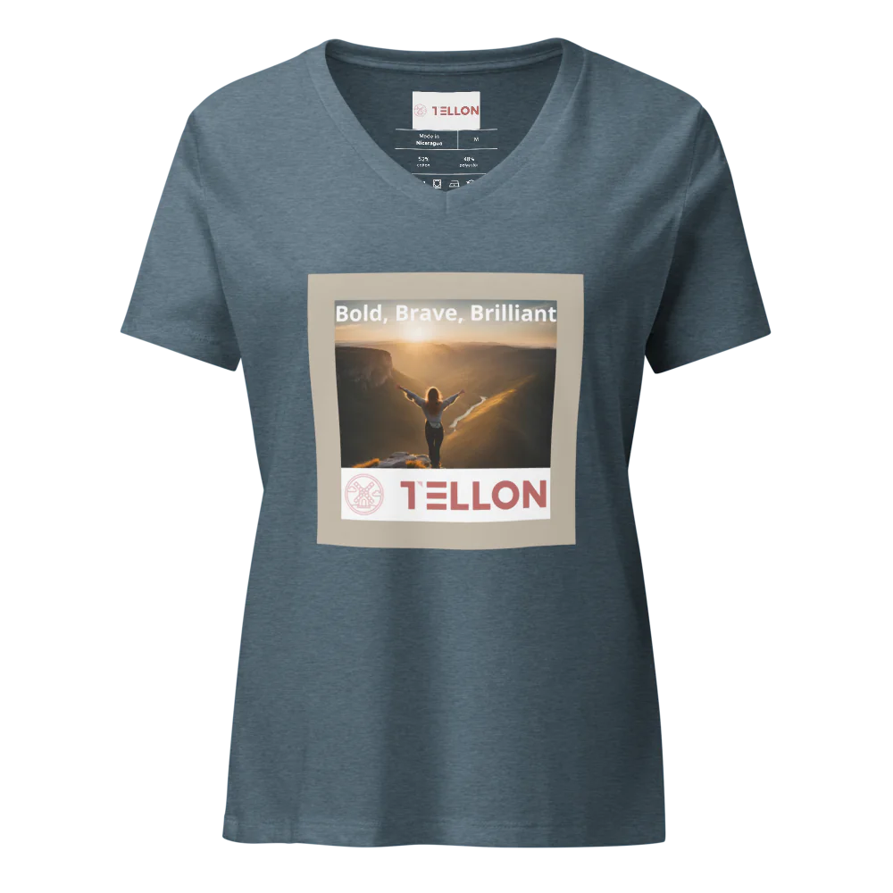 Tellon V-Neck T-Shirt | Bold, Brave, Brilliant