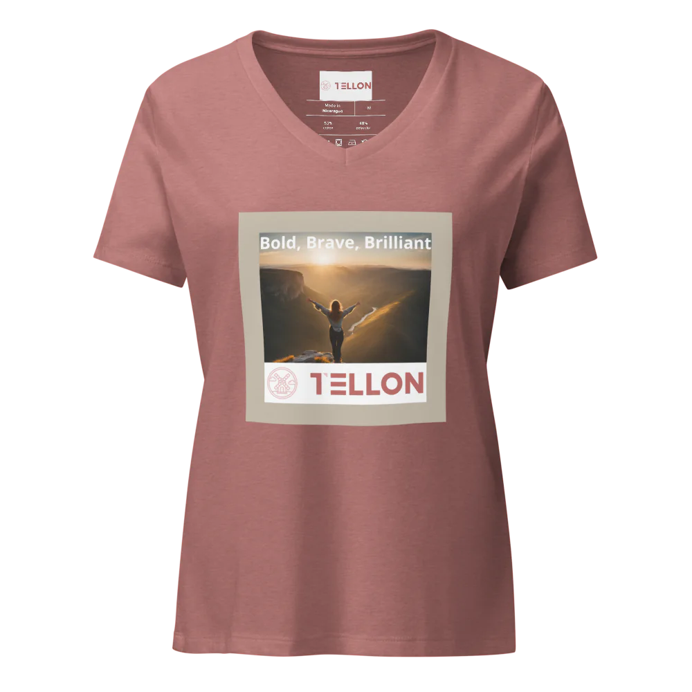 Tellon V-Neck T-Shirt | Bold, Brave, Brilliant