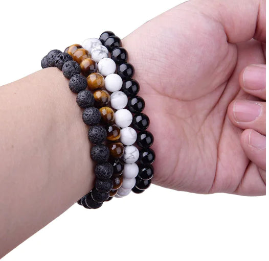 Armband aus schwarzem Onyx