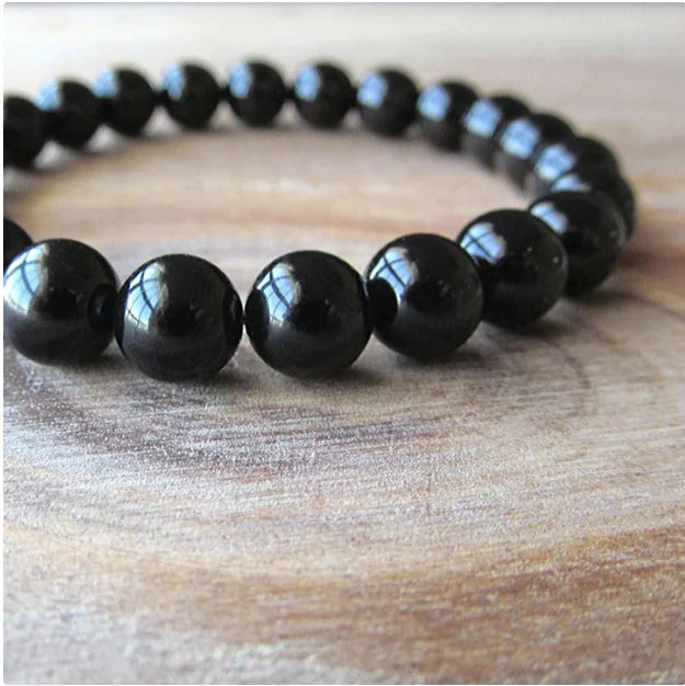 Armband aus schwarzem Onyx
