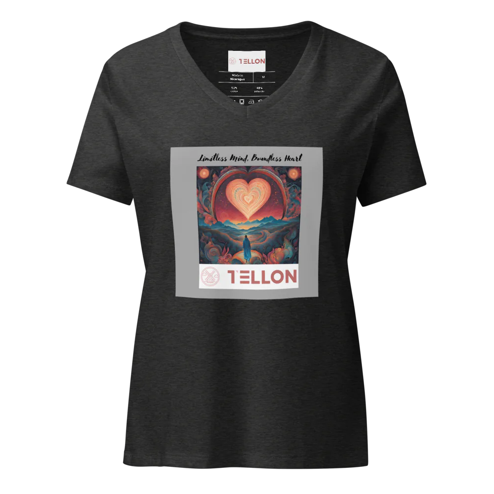 Tellon V-Neck T-Shirt | Limitless Mind, Boundless Heart