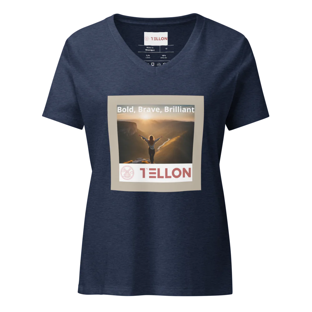 Tellon V-Neck T-Shirt | Bold, Brave, Brilliant