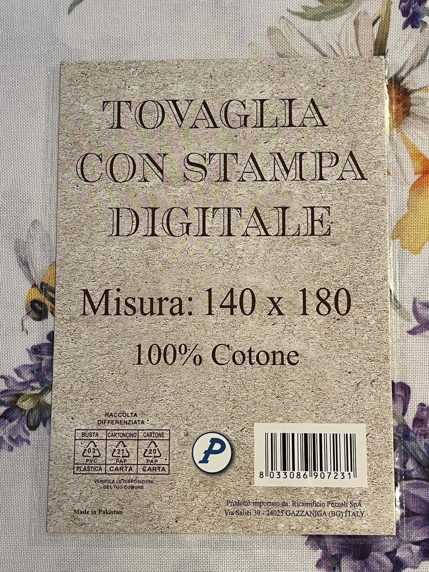 Italiaans tafelkleed Lavanda - katoen - print van lavendel