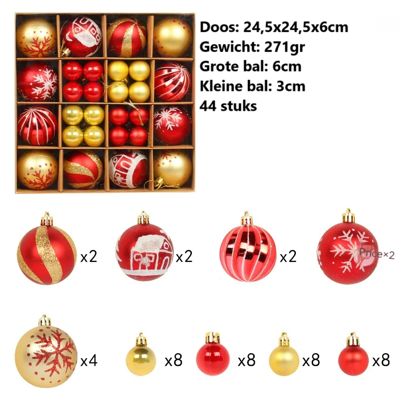 Merry Kerstballen Mix