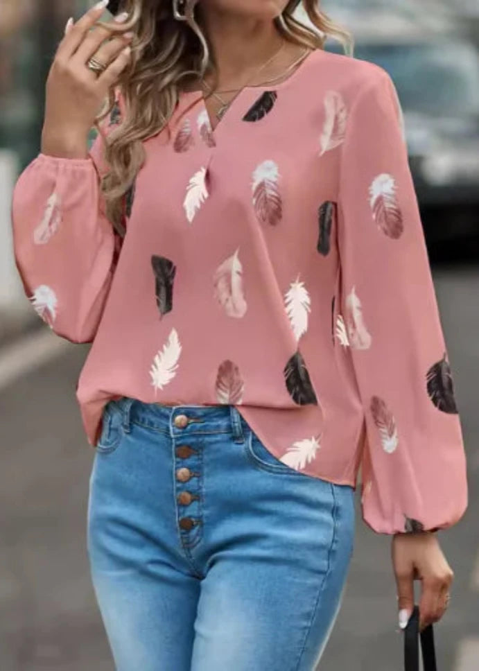 Isabella's Feather Blouse