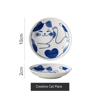 Keramisch katten schoteltje