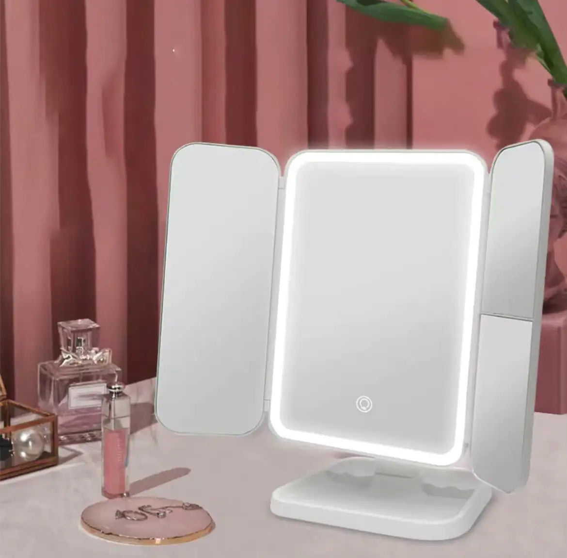 Drieluik make-up spiegel