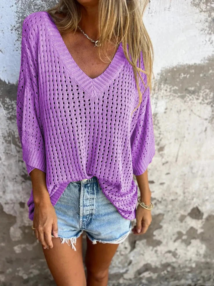 Isabella's Knitted Beach Shirt