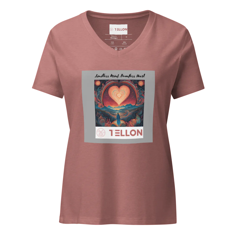 Tellon V-Neck T-Shirt | Limitless Mind, Boundless Heart