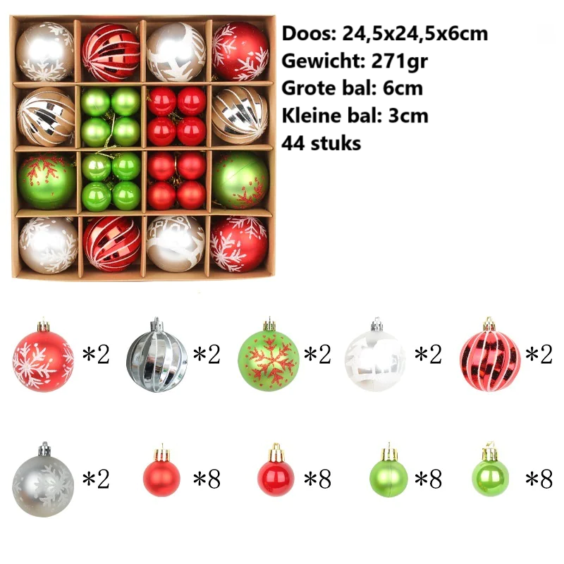 Merry Kerstballen Mix