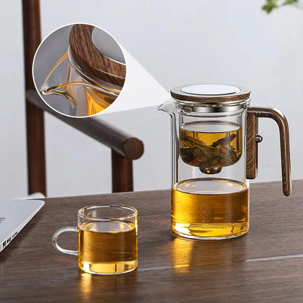 Intelligentes Teeservice aus Glas