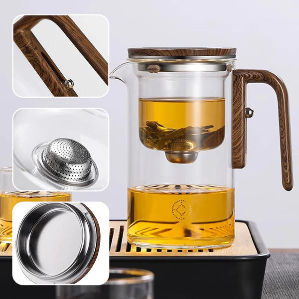 Intelligentes Teeservice aus Glas