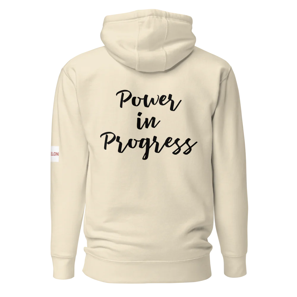 Tellon Unisex Premium Hoodie | Power in Progress text