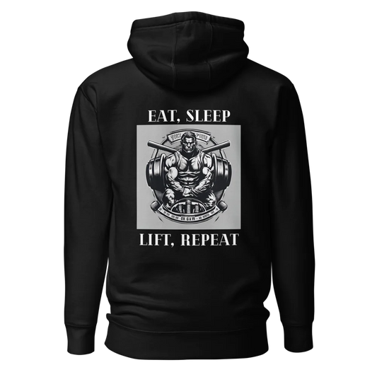 Tellon Unisex Premium Hoodie | Eat Sleep Lift Repeat