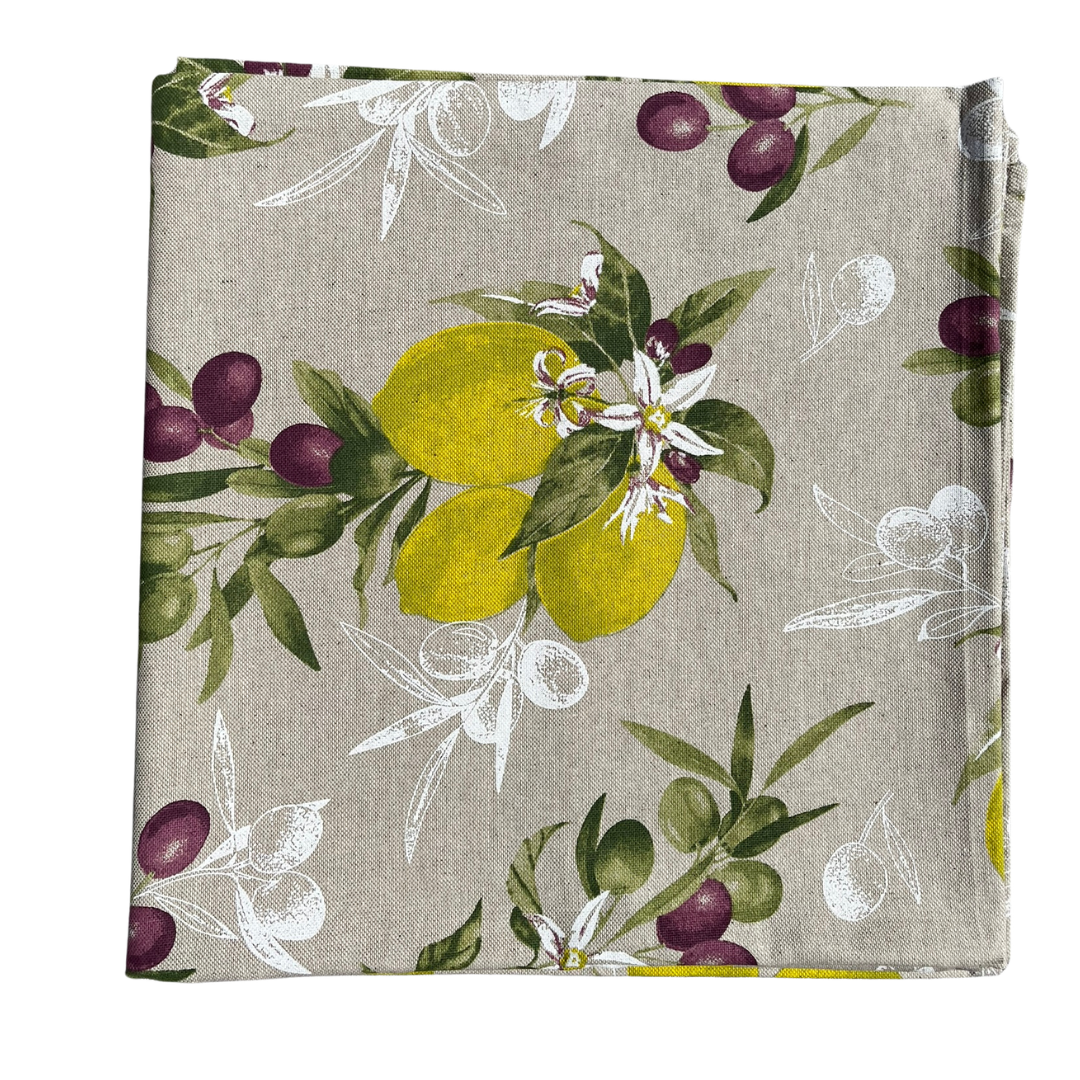 Nappe carrée Limone e Olive