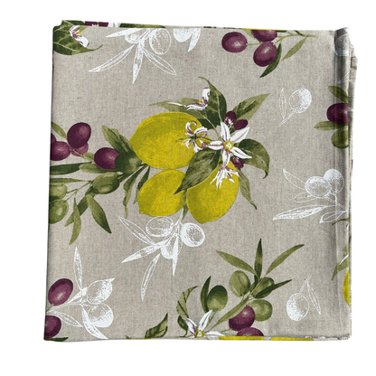 Nappe carrée Limone e Olive
