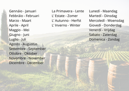 Calendrier 2025 Italie
