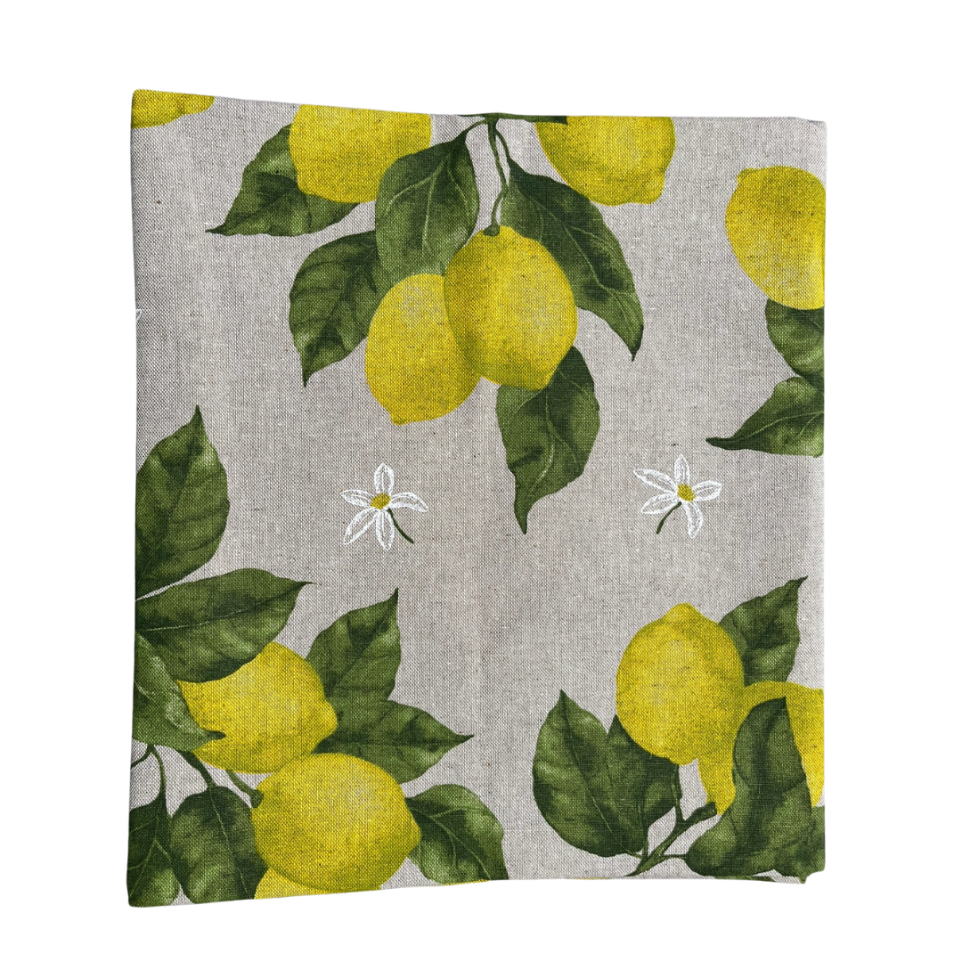Nappe italienne Limoni 4 - coton - motif citrons