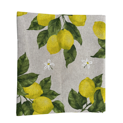 Nappe italienne Limoni 4 - coton - motif citrons