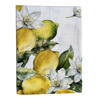 Italienische Tischdecke Limoni 2 - Baumwolle - Design mit Zitronen