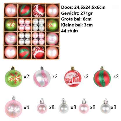 Mélange de boules de joyeux Noël